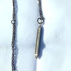 🎉💎🆕 ADORNIA Champagne Diamond Spike Necklace 0.10 ctw